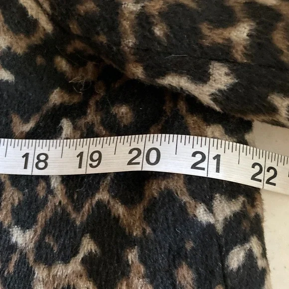 Max Studio Leopard Print Pea Coat - Picture 9 of 10